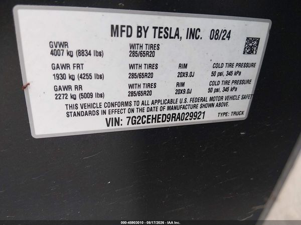2024 TESLA CYBERTRUCK ALL-WHEEL DRIVE