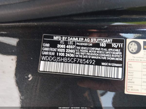 2012 MERCEDES-BENZ C 350 SPORT