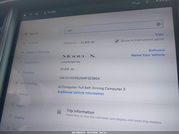 2021 TESLA MODEL X