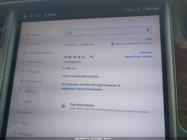 2021 TESLA MODEL X