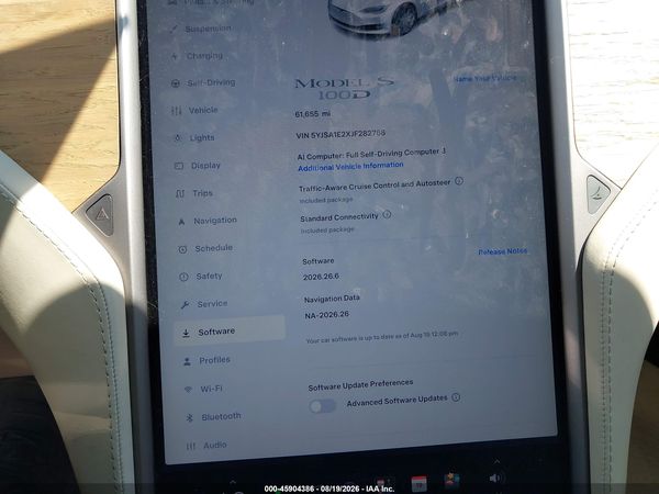 2018 TESLA MODEL S 100D/75D/P100D
