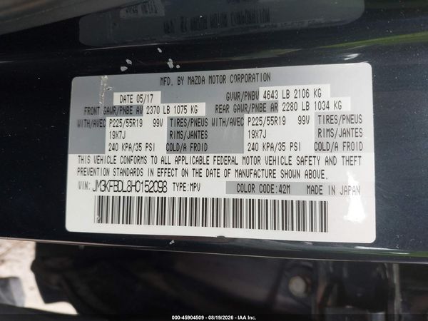 2017 MAZDA CX-5 GRAND TOURING