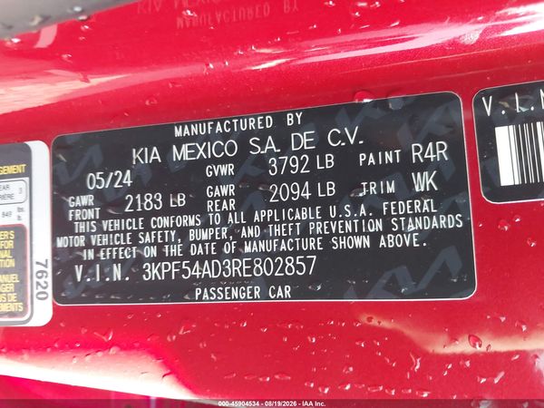 2024 KIA FORTE GT-LINE
