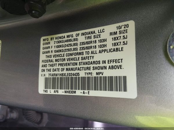 2020 HONDA CR-V 2WD EX-L
