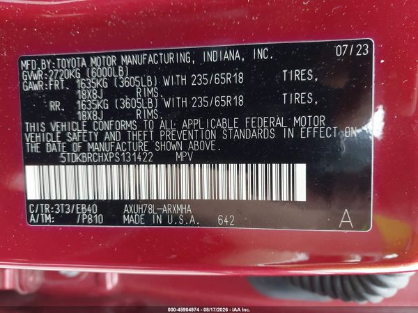 2023 TOYOTA HIGHLANDER HYBRID XLE