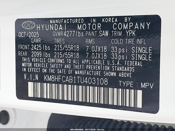 2026 HYUNDAI KONA SEL SPORT