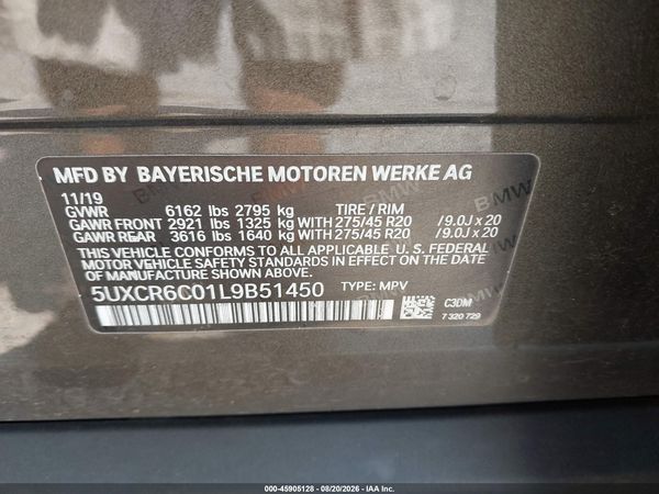2020 BMW X5 XDRIVE40I