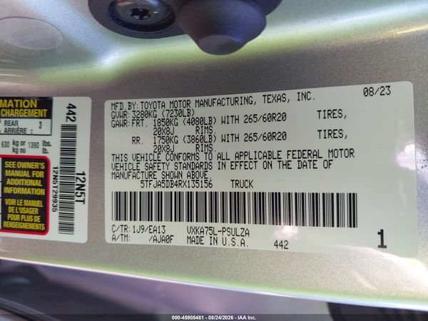 2024 TOYOTA TUNDRA LIMITED — I9