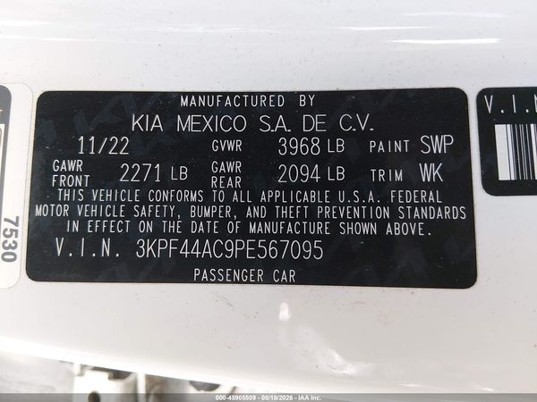 2023 KIA FORTE GT
