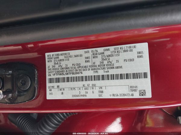 2026 FORD F-150 LARIAT — I9