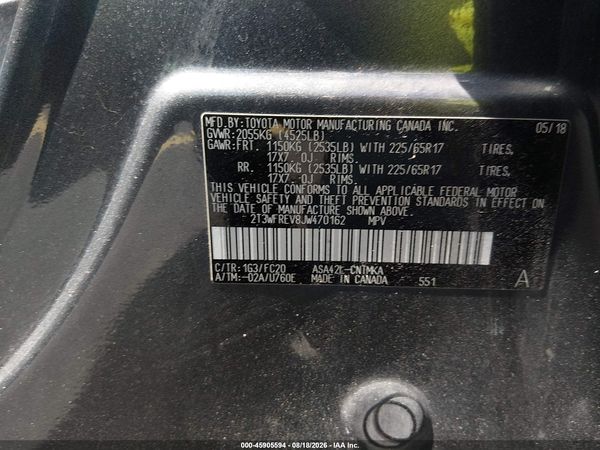 2018 TOYOTA RAV4 XLE