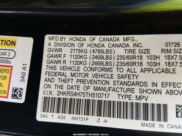 2026 HONDA CR-V EX-L AWD