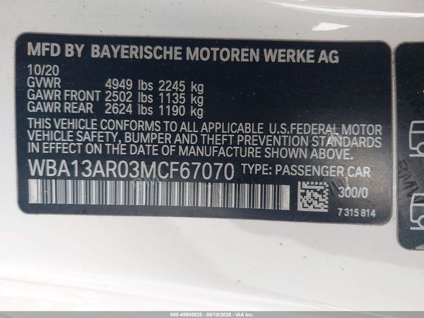 2021 BMW 440I XDRIVE