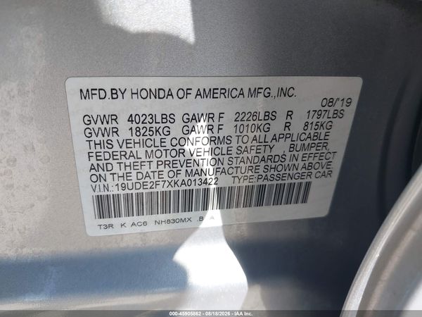 2019 ACURA ILX