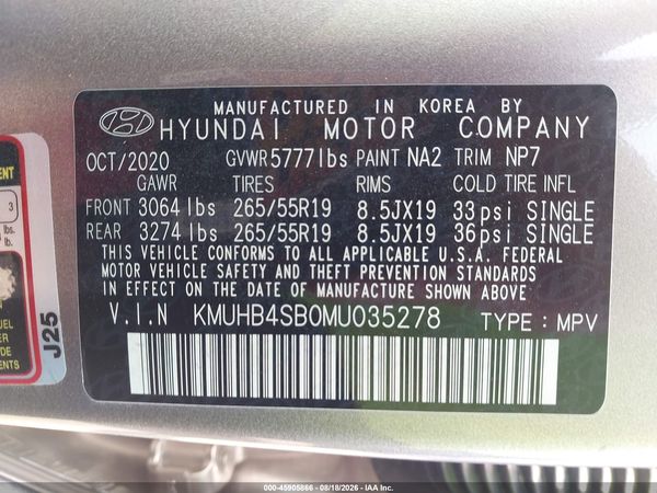 2021 GENESIS GV80 2.5T RWD