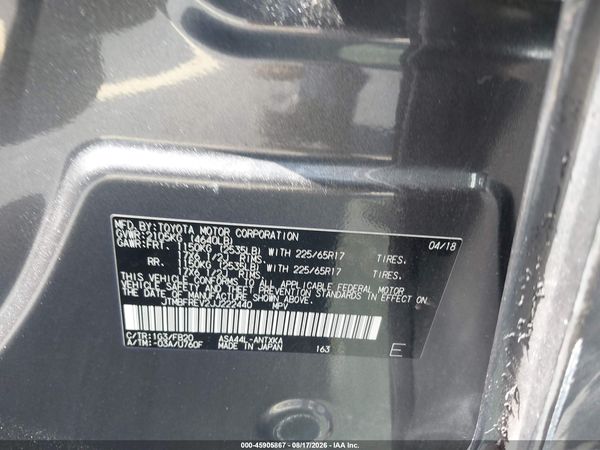 2018 TOYOTA RAV4 LE