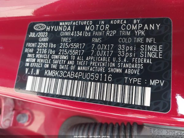 2023 HYUNDAI KONA SEL
