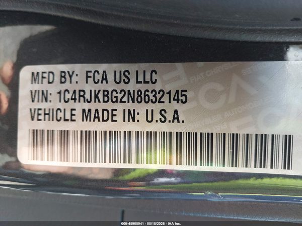 2022 JEEP GRAND CHEROKEE L LIMITED 4X4