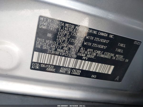 2023 TOYOTA RAV4 LE