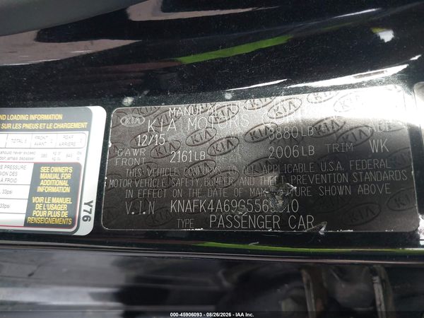 2016 KIA FORTE LX