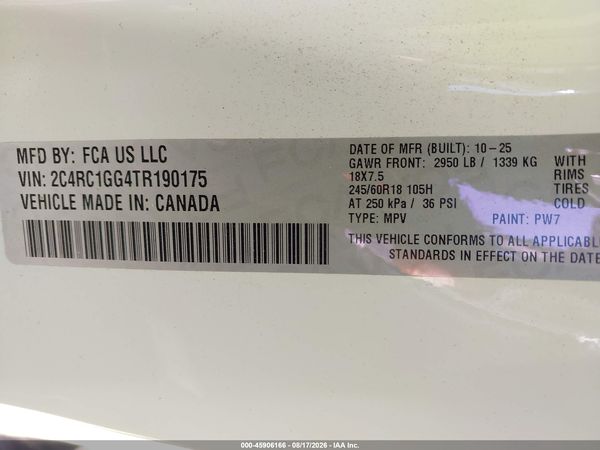 2026 CHRYSLER PACIFICA LIMITED