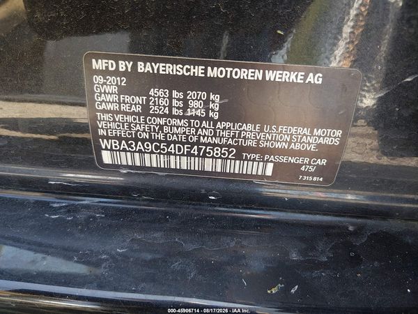 2013 BMW 335I