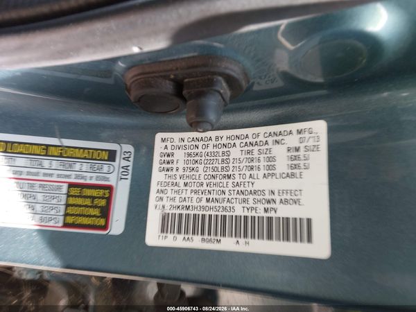 2013 HONDA CR-V LX