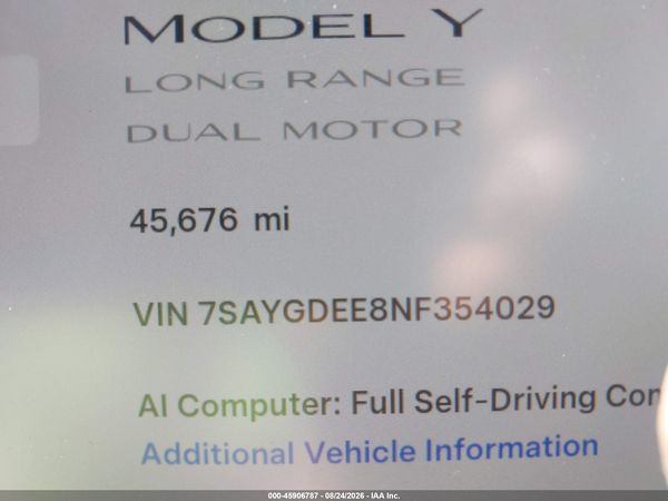 2022 TESLA MODEL Y