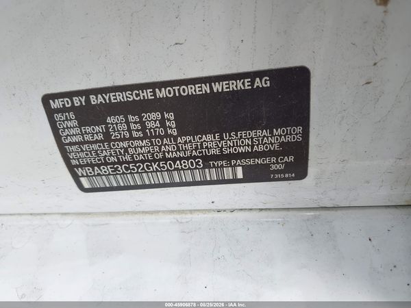 2016 BMW 328I XDRIVE