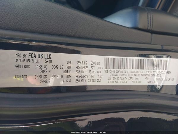 2018 DODGE DURANGO GT AWD