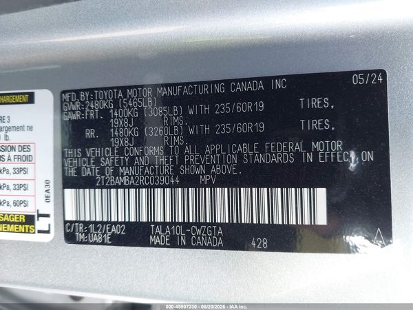 2024 LEXUS RX 350 PREMIUM — I9