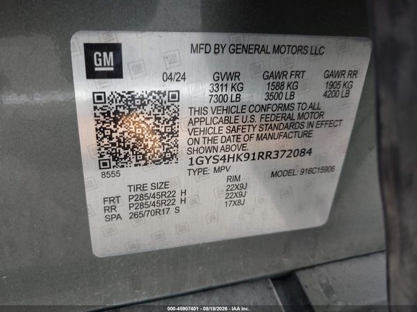 2024 CADILLAC ESCALADE 4WD V-SERIES