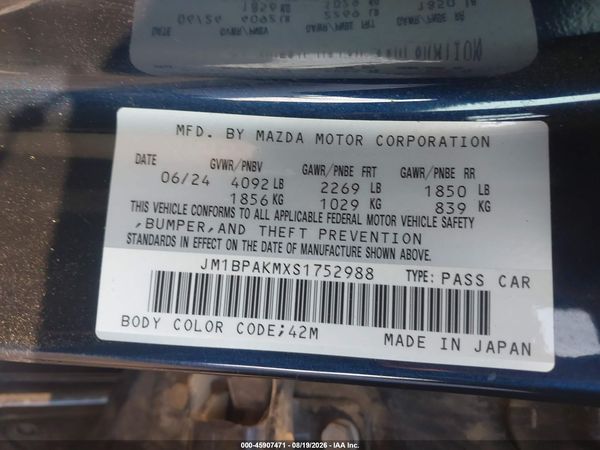 2025 MAZDA MAZDA3 2.5 S SELECT SPORT