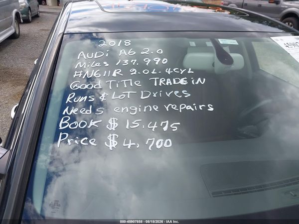 2018 AUDI A6 2.0T PREMIUM/2.0T SPORT