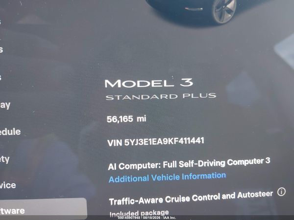 2019 TESLA MODEL 3