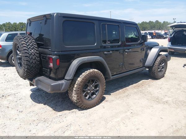 2024 JEEP WRANGLER 4-DOOR WILLYS 4X4 — I4