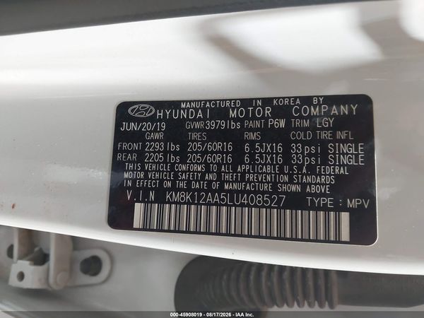 2020 HYUNDAI KONA SE