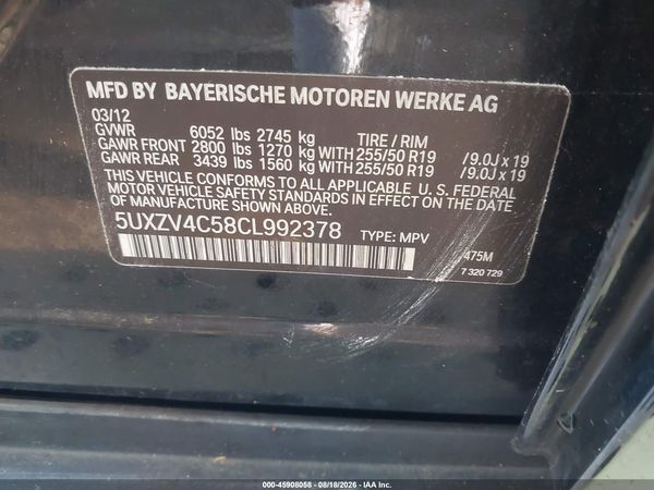 2012 BMW X5