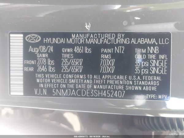 2025 HYUNDAI TUCSON SE