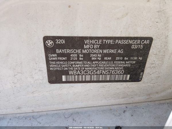 2015 BMW 320I XDRIVE