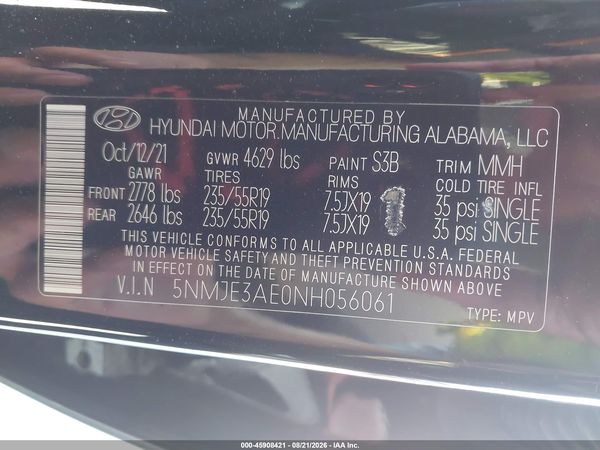 2022 HYUNDAI TUCSON LIMITED