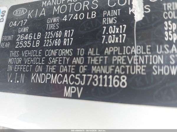 2018 KIA SPORTAGE LX