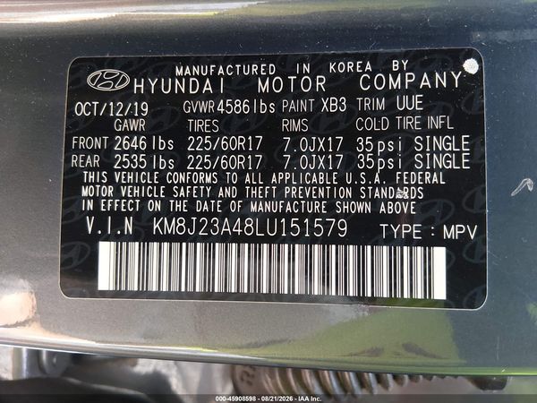 2020 HYUNDAI TUCSON SE