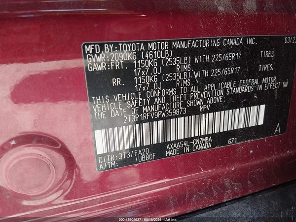 2023 TOYOTA RAV4 XLE