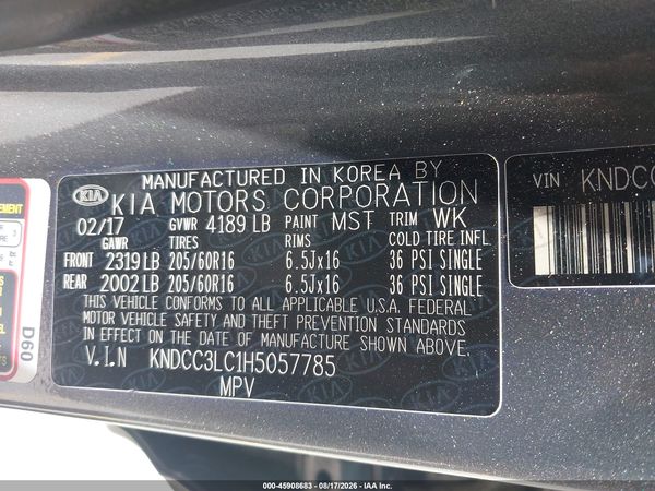 2017 KIA NIRO EX
