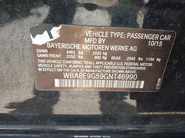 2016 BMW 328I SA