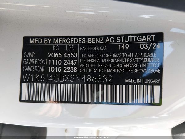 2025 MERCEDES-BENZ CLA 250 COUPE
