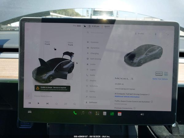 2023 TESLA MODEL 3 REAR-WHEEL DRIVE — I7