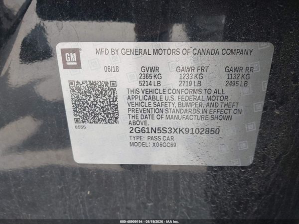 2019 CADILLAC XTS LUXURY
