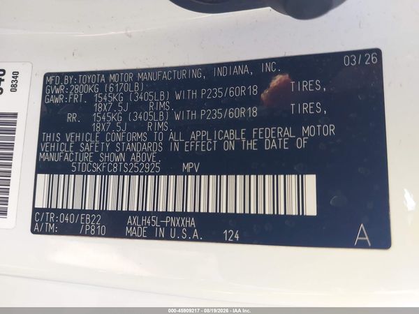 2026 TOYOTA SIENNA WOODLAND EDITION